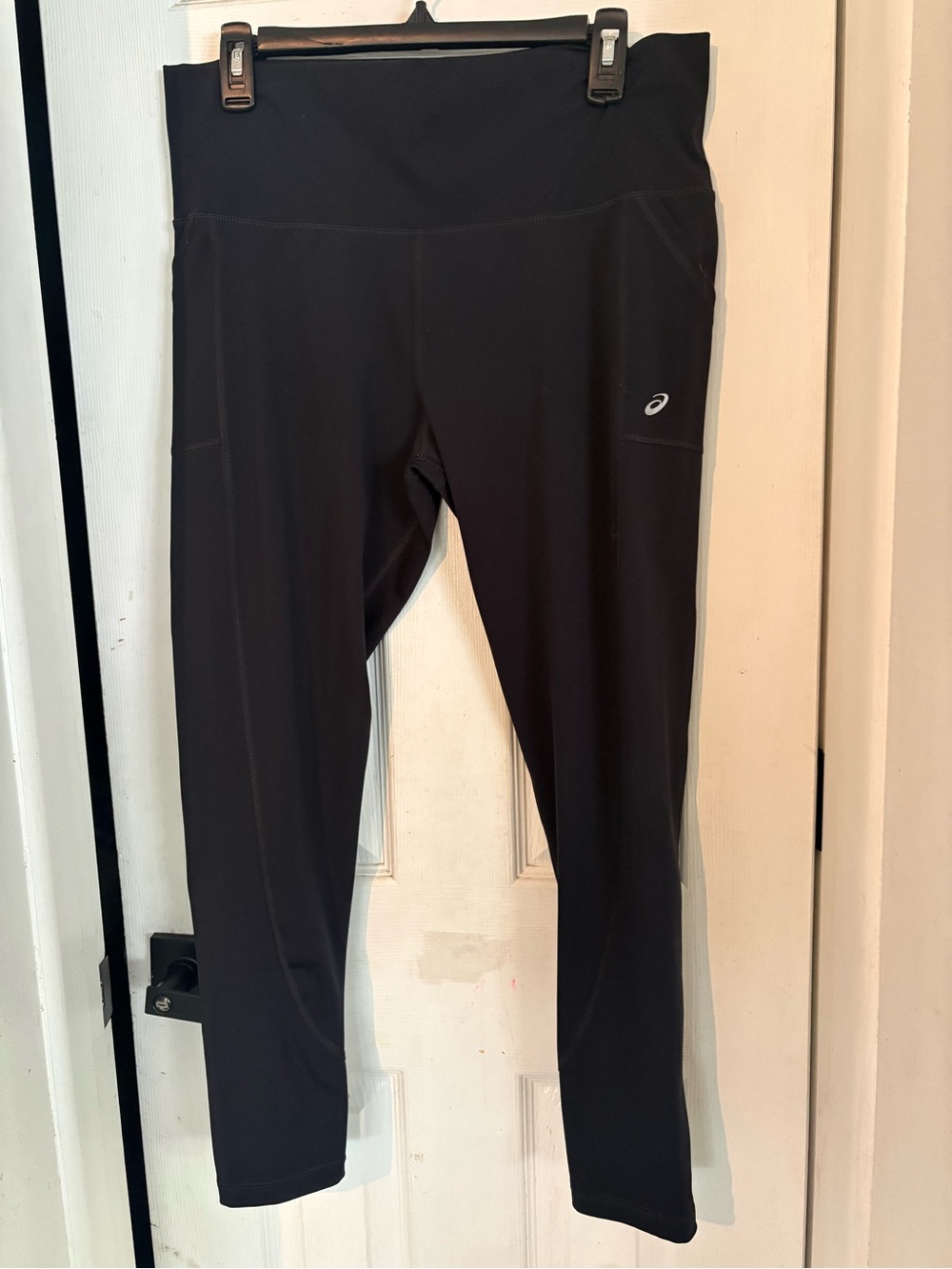ASICS Black Women's High-Waist Leggings with Side Pockets